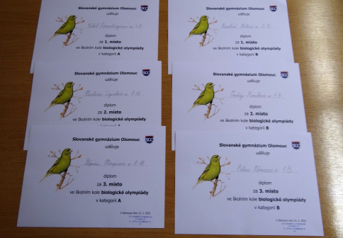 BIOLOGICKÁ OLYMPIÁDA 2022