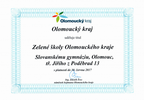 Zelená škola Olomouckého kraje