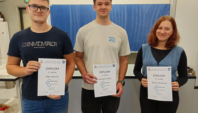 Chemická olympiáda - školní kolo